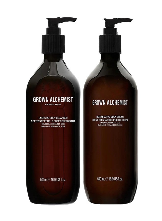 مجموعة Grown Alchemist Body Essentials الثنائية: غسول الجسم المنشط وكريم الجسم المجدد - Image 1